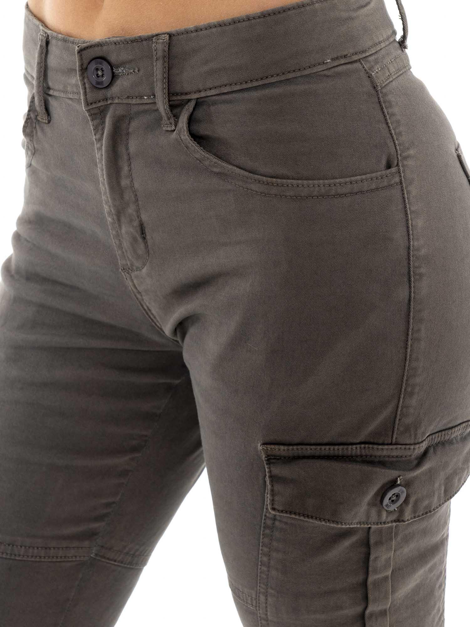 Pantalones cargo de sarga de algodón para mujer Leone 1947 Never Without 3/5