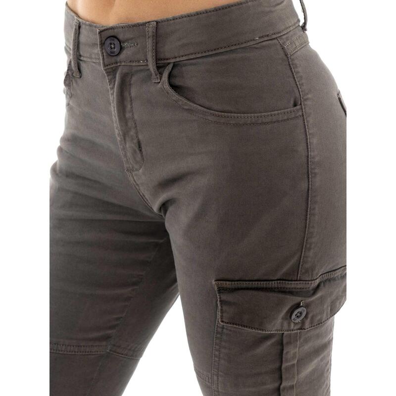Pantalon cargo femme "Black Ring"