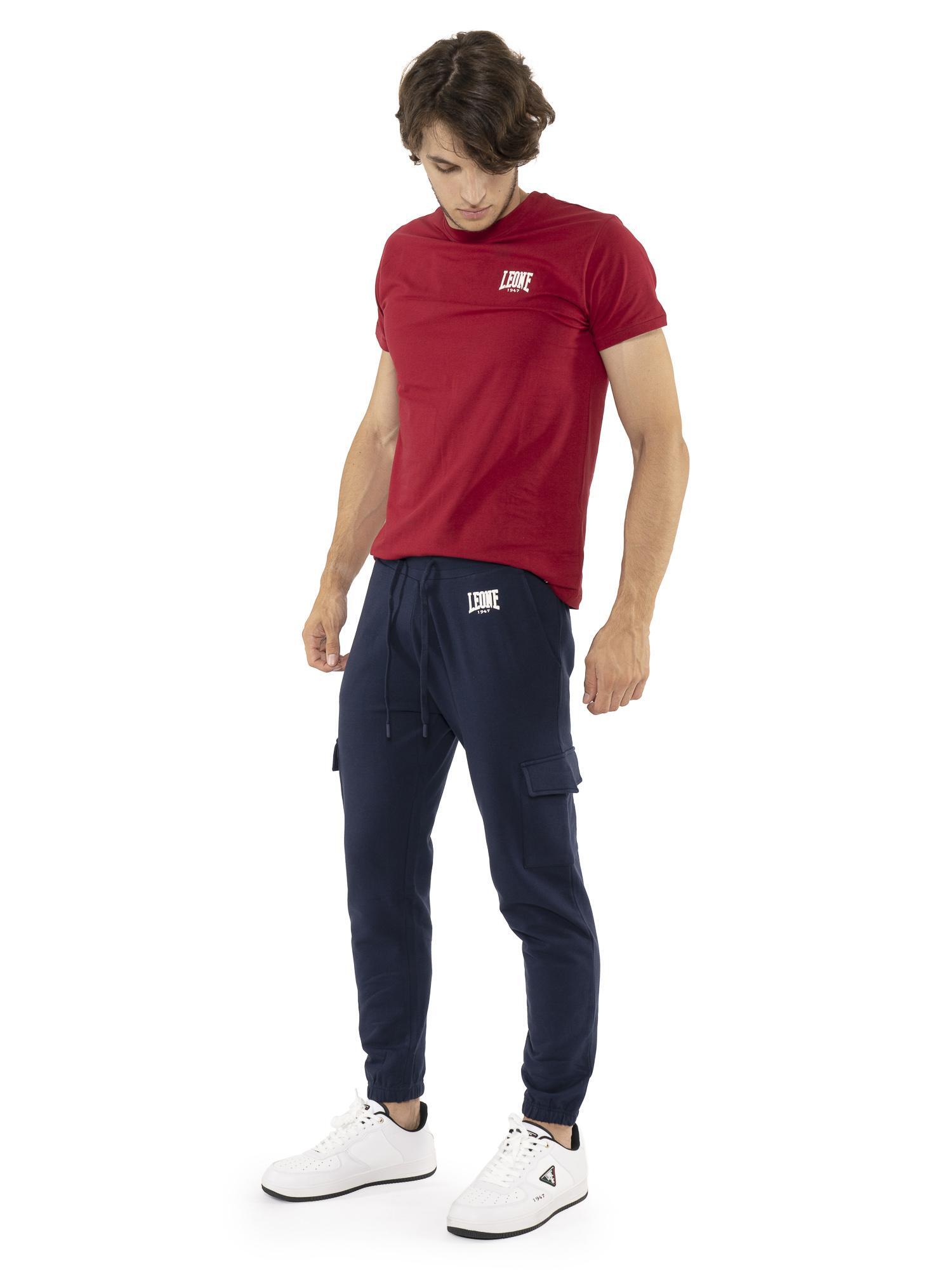 Pantalón cargo de hombre con pequeño logo "Basic" 2/6
