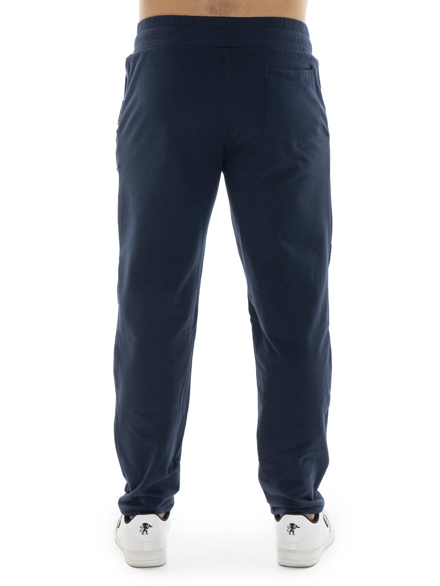 Pantalón de deporte de invierno para hombre sin puños con pequeño logo "Basic" 4/7