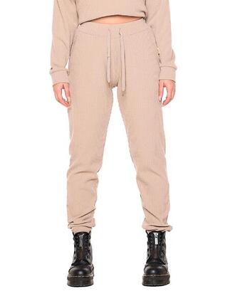 Pantalon côtelé femme hiver avec poignets "Relaxed