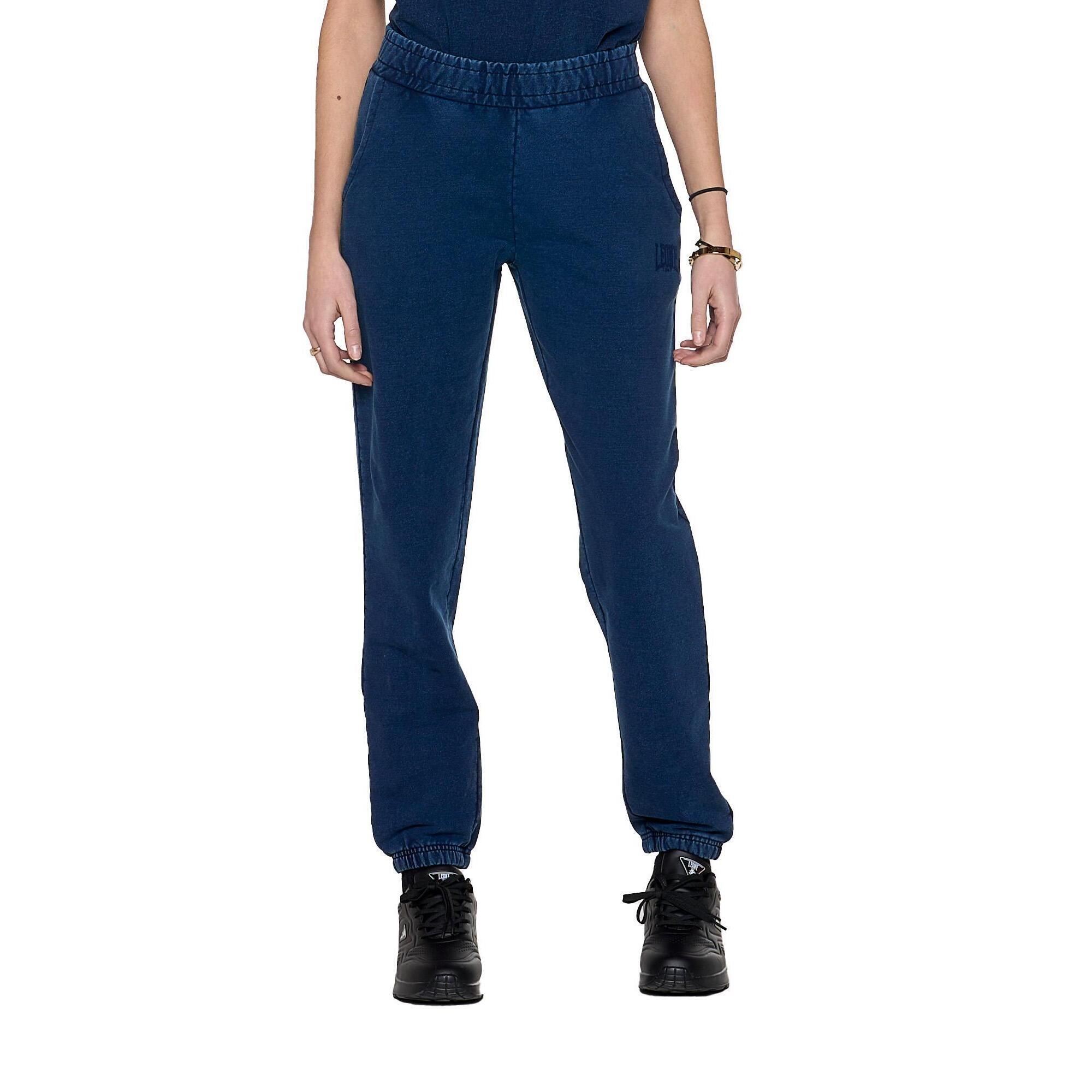Leone 1947 Apparel - Pantalon De Sport Femme En Jean "indigo" - Pantalons - Bleu|gris - S - Decathlon