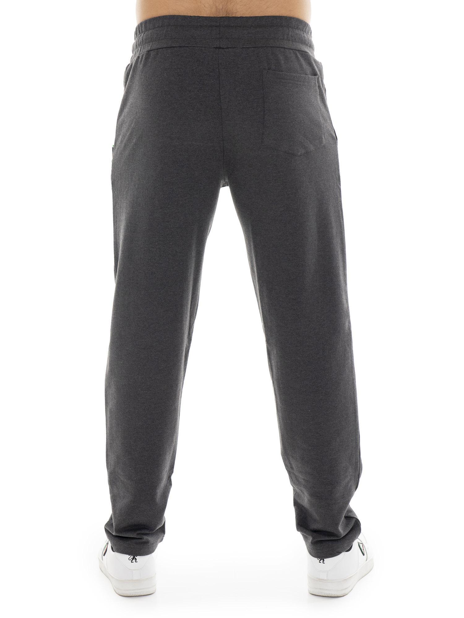 Pantalón de deporte de invierno para hombre sin puños con pequeño logo "Basic" 4/7