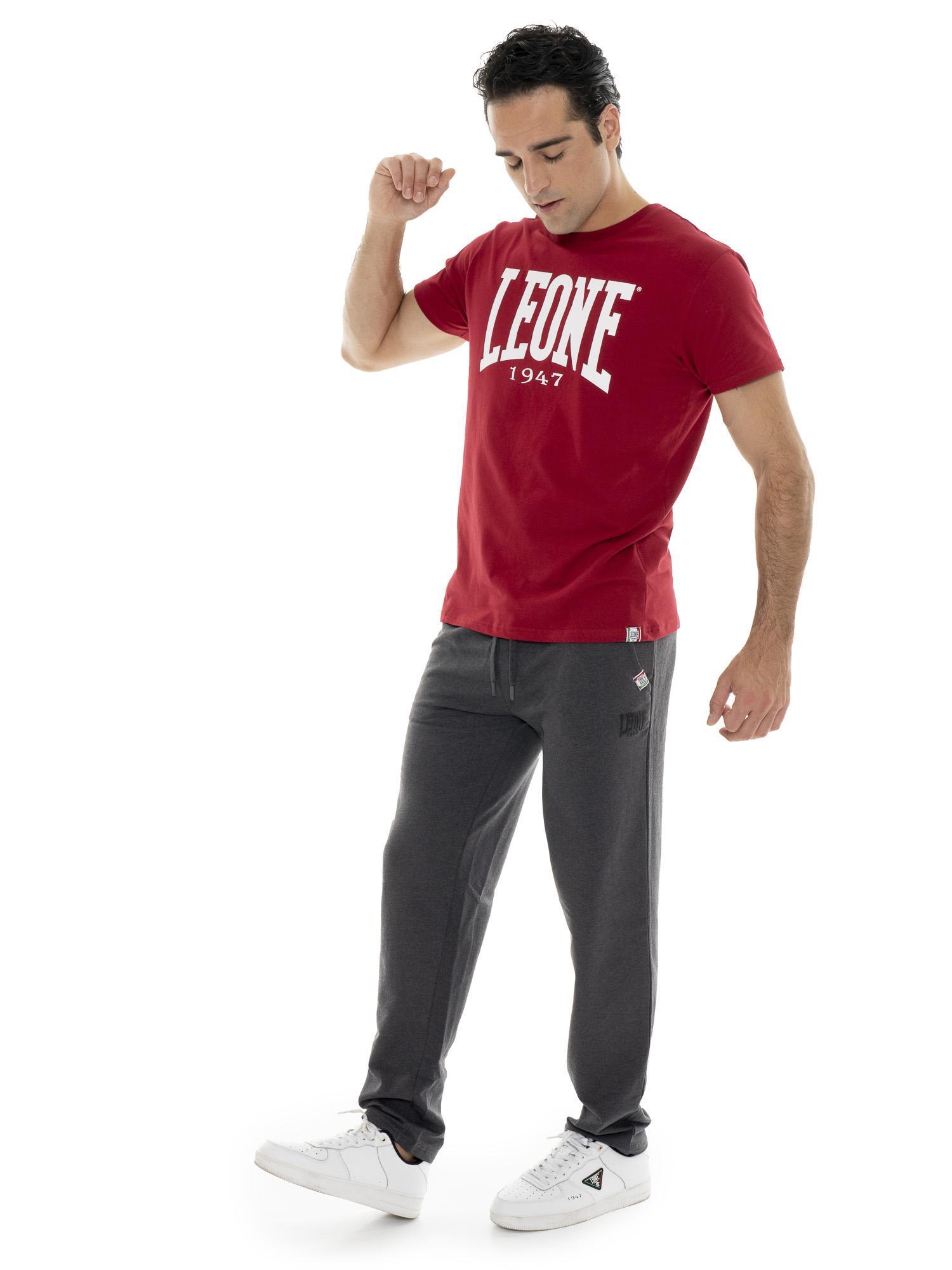 Pantalón de deporte de invierno para hombre sin puños con pequeño logo "Basic" 5/7