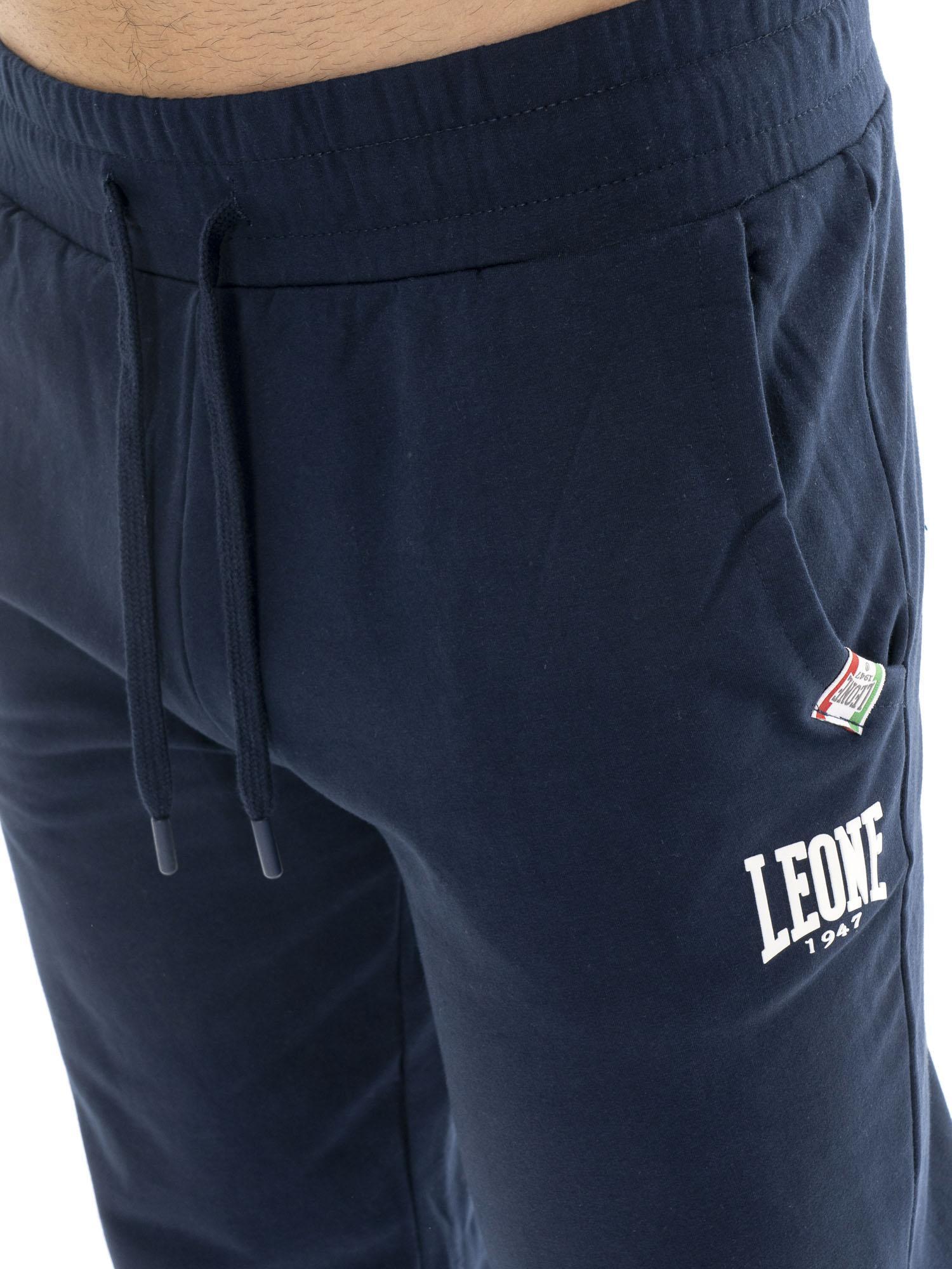Pantalón de deporte de invierno para hombre sin puños con pequeño logo "Basic" 3/7