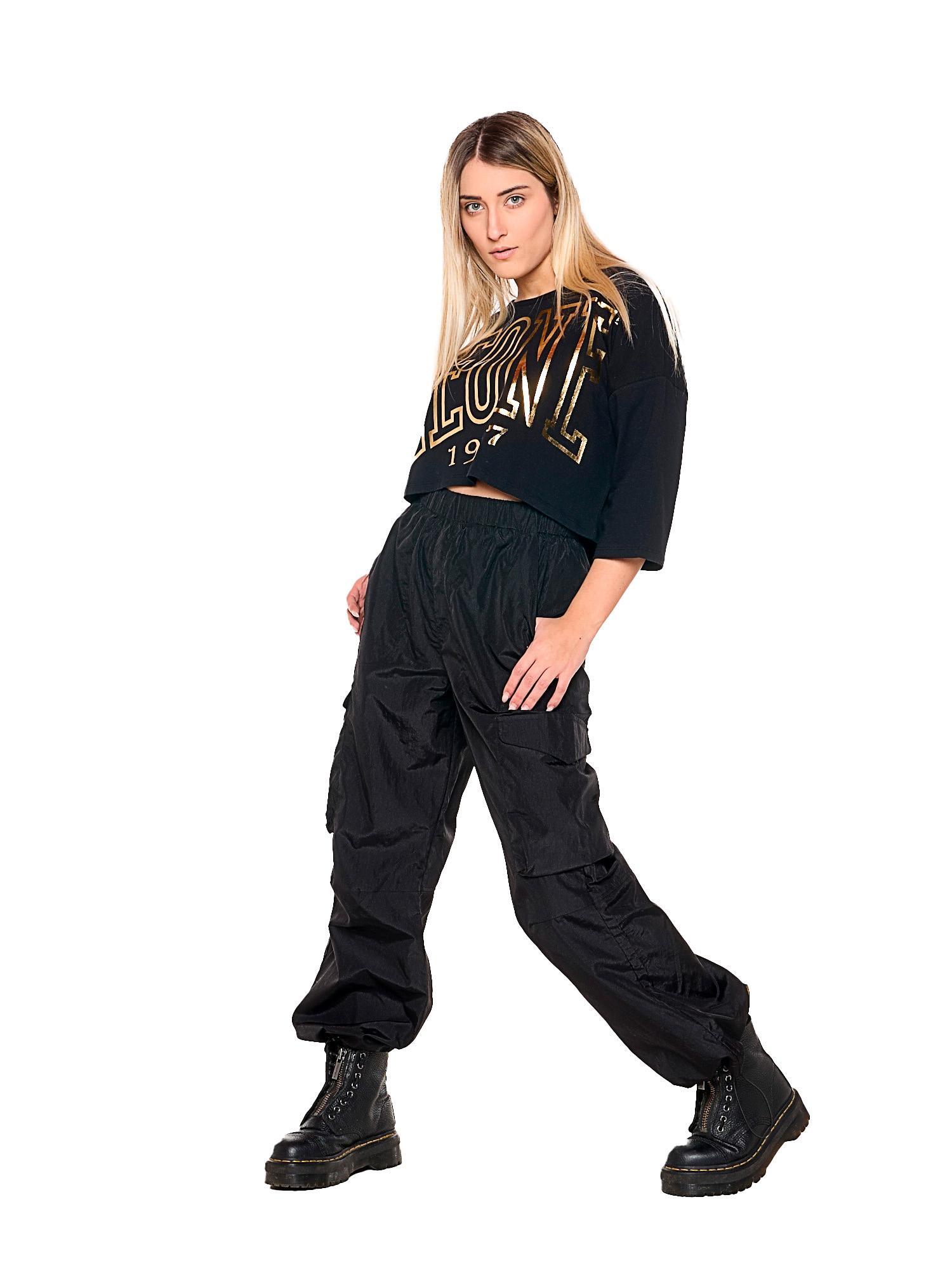 Pantalone cargo da donna in popeline "Authentic Gold" 2/6