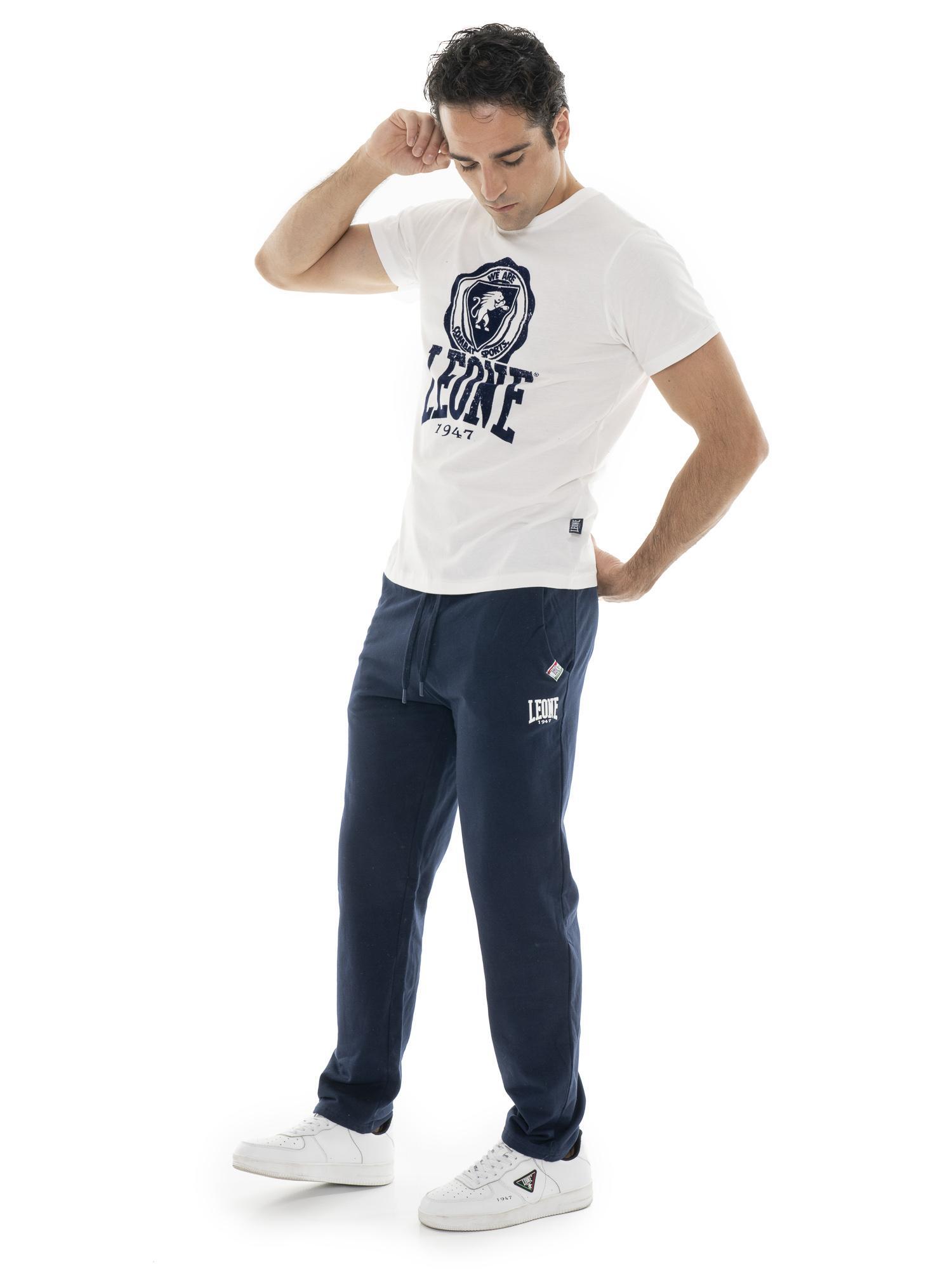 Pantalón de deporte de invierno para hombre sin puños con pequeño logo "Basic" 5/7
