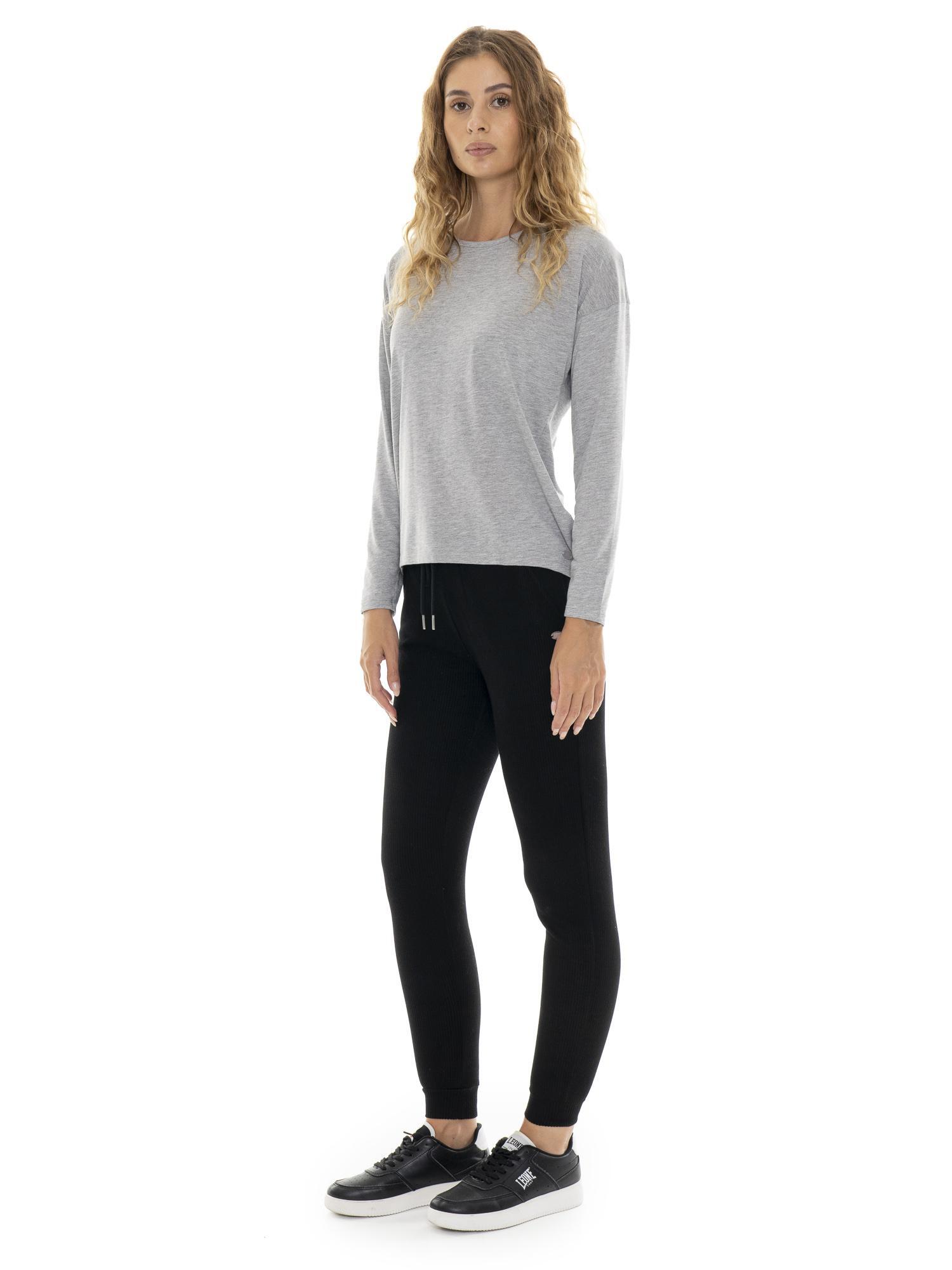 Pantalone da donna in costina sottile invernale "Pearl" 7/8