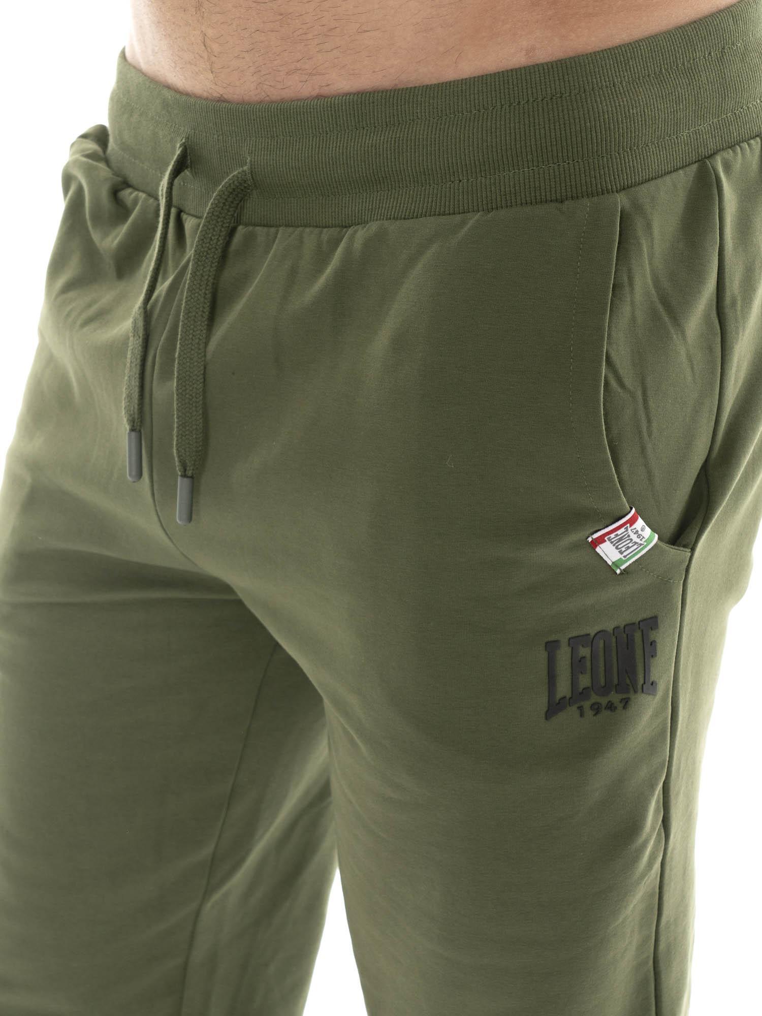 Pantalón de deporte de invierno para hombre con pequeño logo "Basic" en el puño 3/7