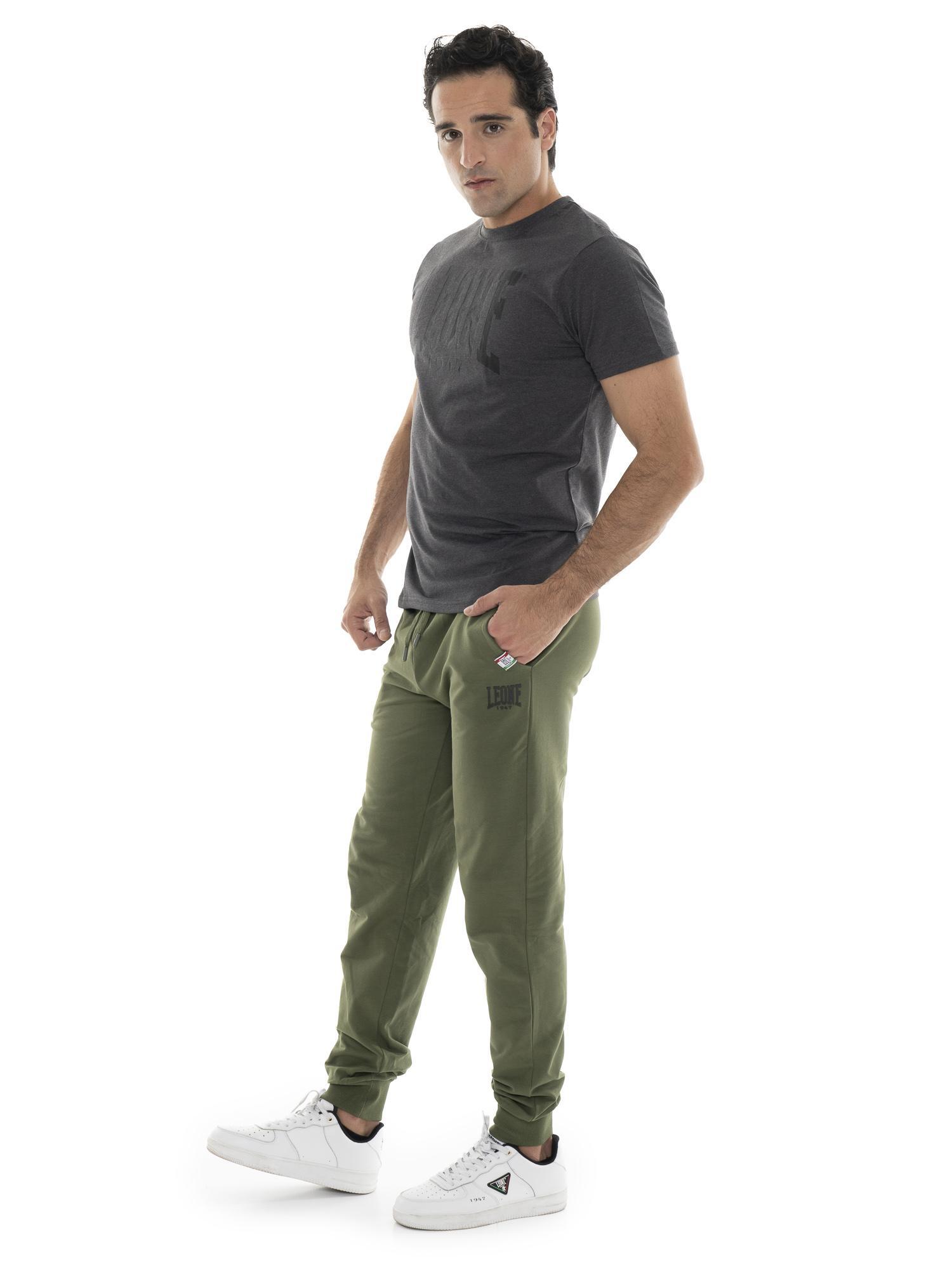 Pantalón de deporte de invierno para hombre con pequeño logo "Basic" en el puño 5/7