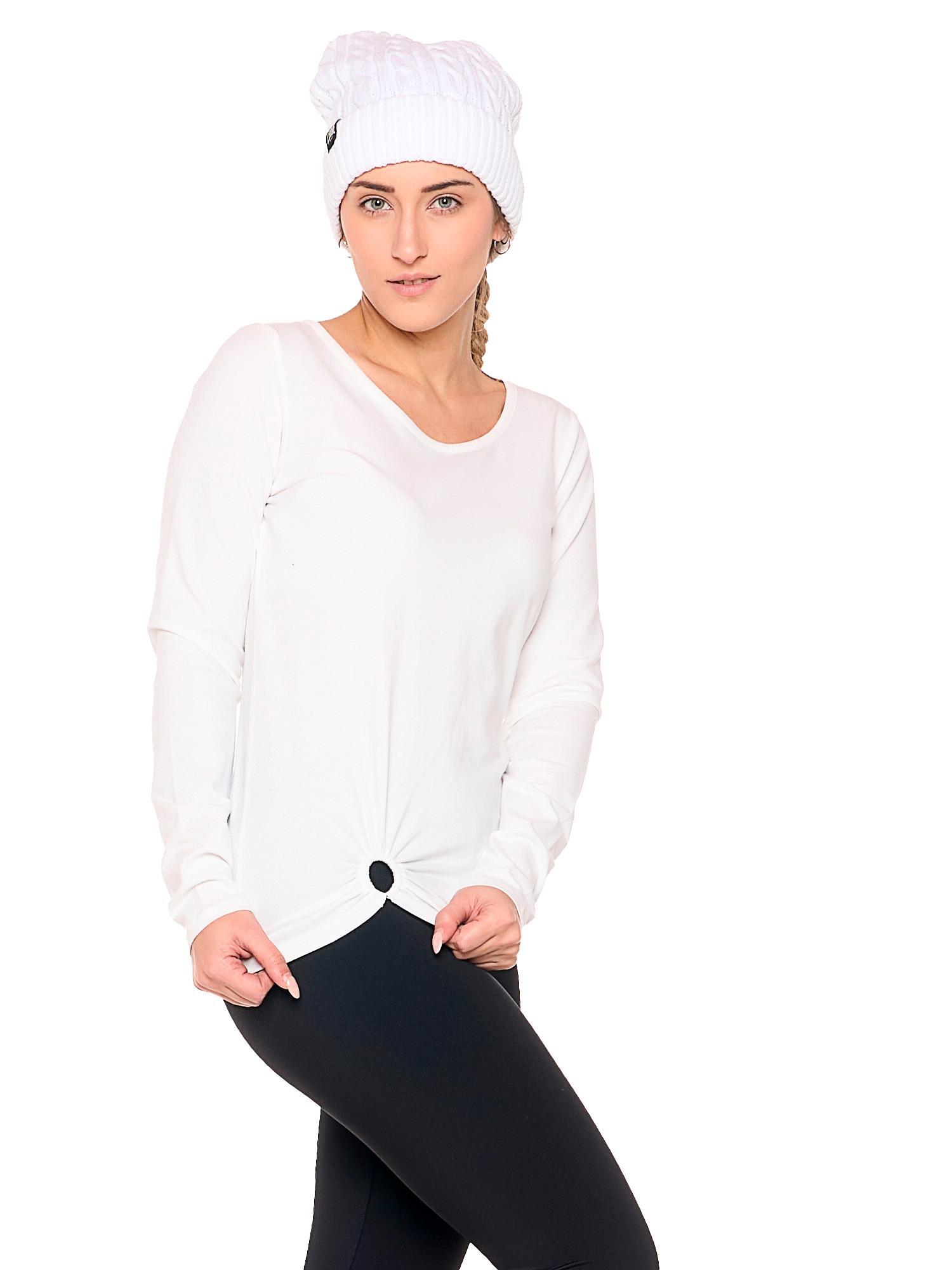 Dames-T-shirt met lange mouwen "Black Ring". 5/8