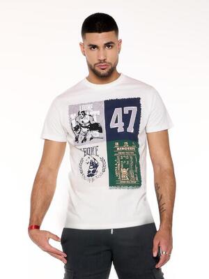 T-shirt da uomo a maniche corte con stampe vintage "Iconic Vintage