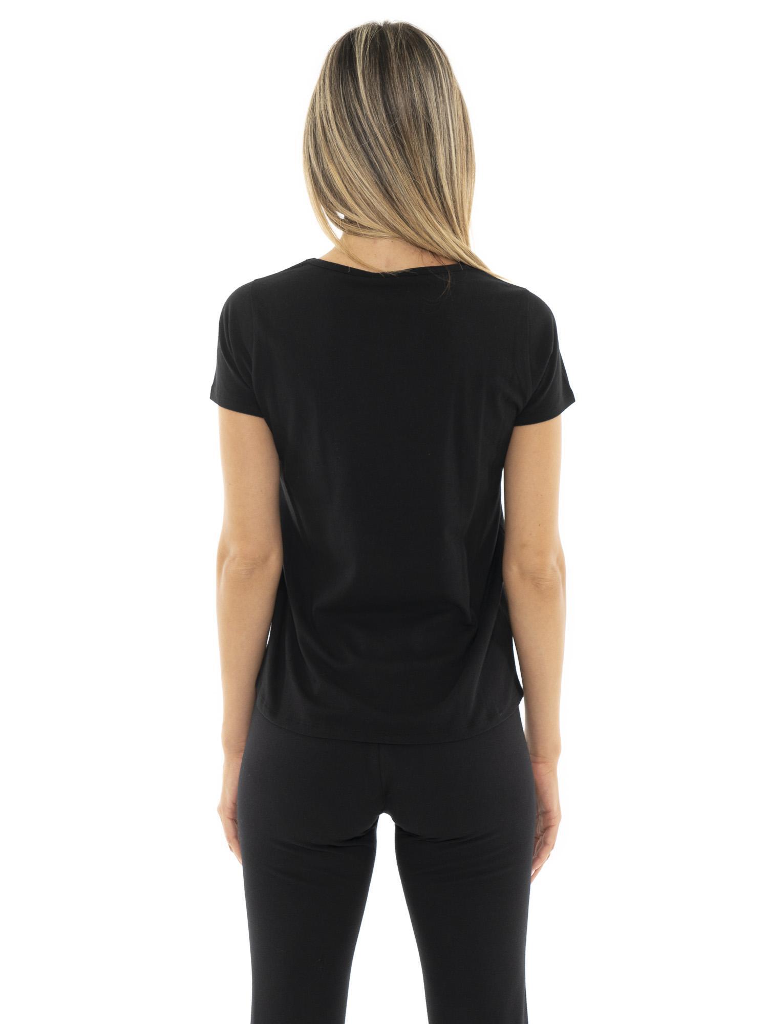 T-shirt a maniche corte in misto cotone e lino bianca regular fit da
