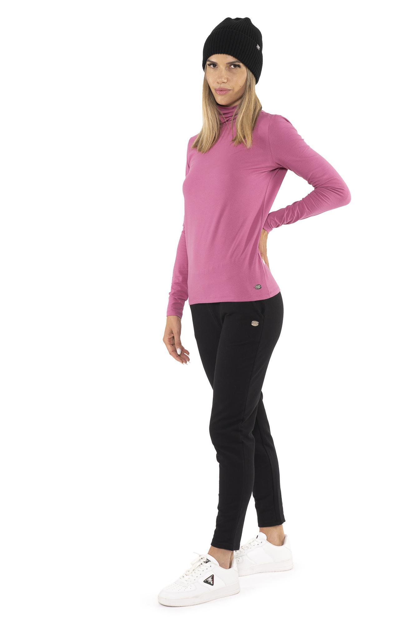 Camiseta feminina de manga comprida com gola alta "Never Without" 2/7