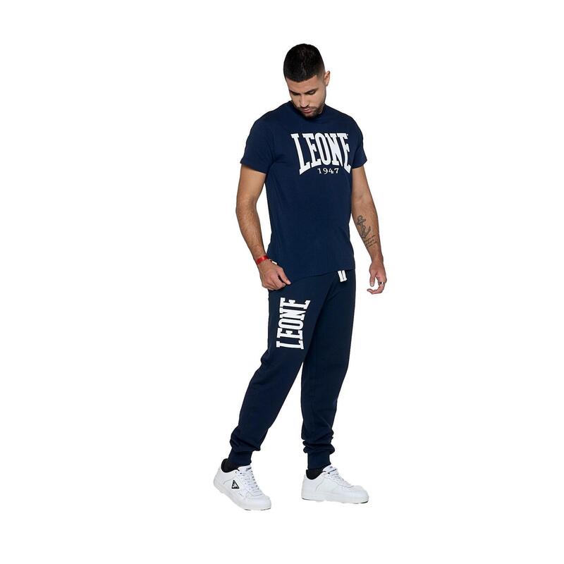Tricou Leone 1947 Basic cu mânecă scurtă din bumbac elastic și logo mare