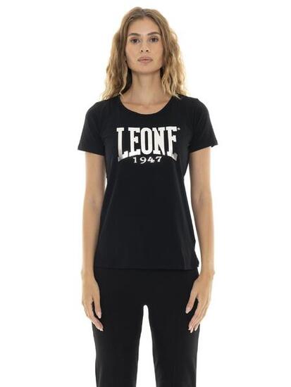 T-shirt da donna a manica corta con logo grande "Silver