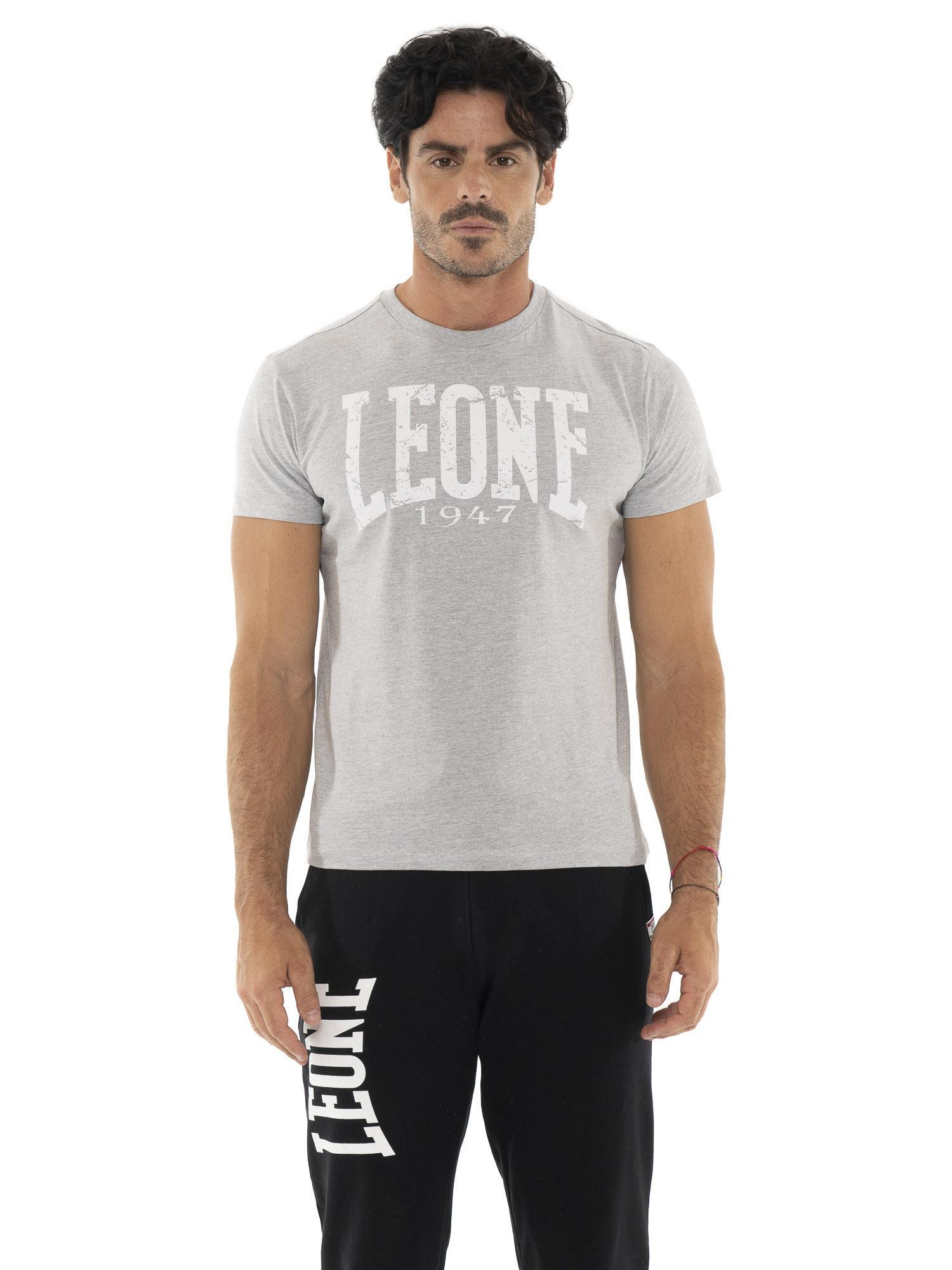 LEONE 1947 APPAREL T-shirt da uomo a maniche corte con stampa logo vintage "Iconic Vintage"