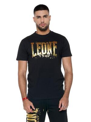 authentiek goud" heren-t-shirt met korte mouwen en gouden logo