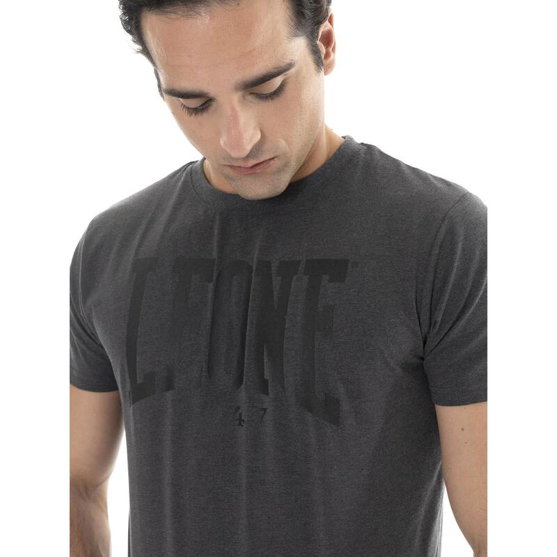 Tricou Leone 1947 Basic cu mânecă scurtă din bumbac elastic și logo mare