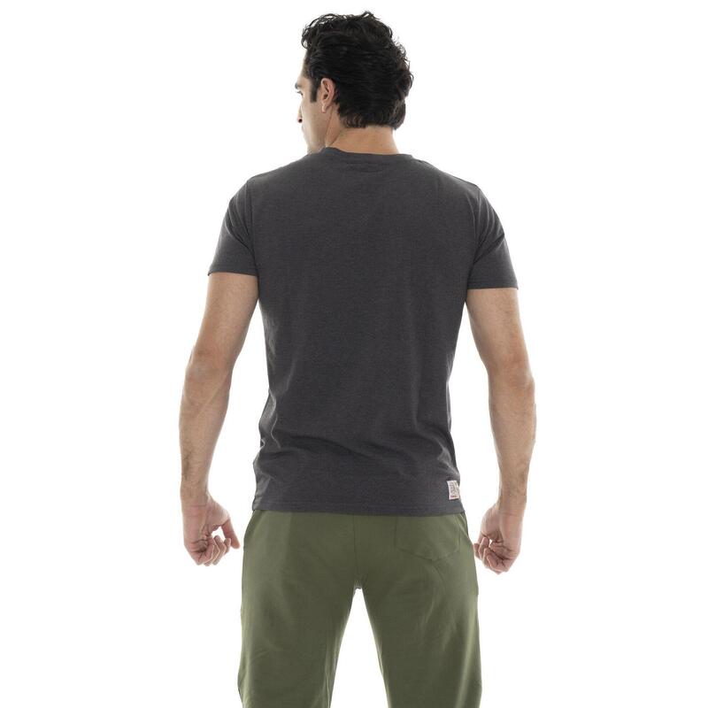 Tricou Leone 1947 Basic cu mânecă scurtă din bumbac elastic și logo mare