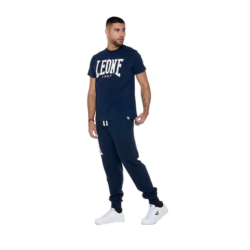 Tricou Leone 1947 Basic cu mânecă scurtă din bumbac elastic și logo mare