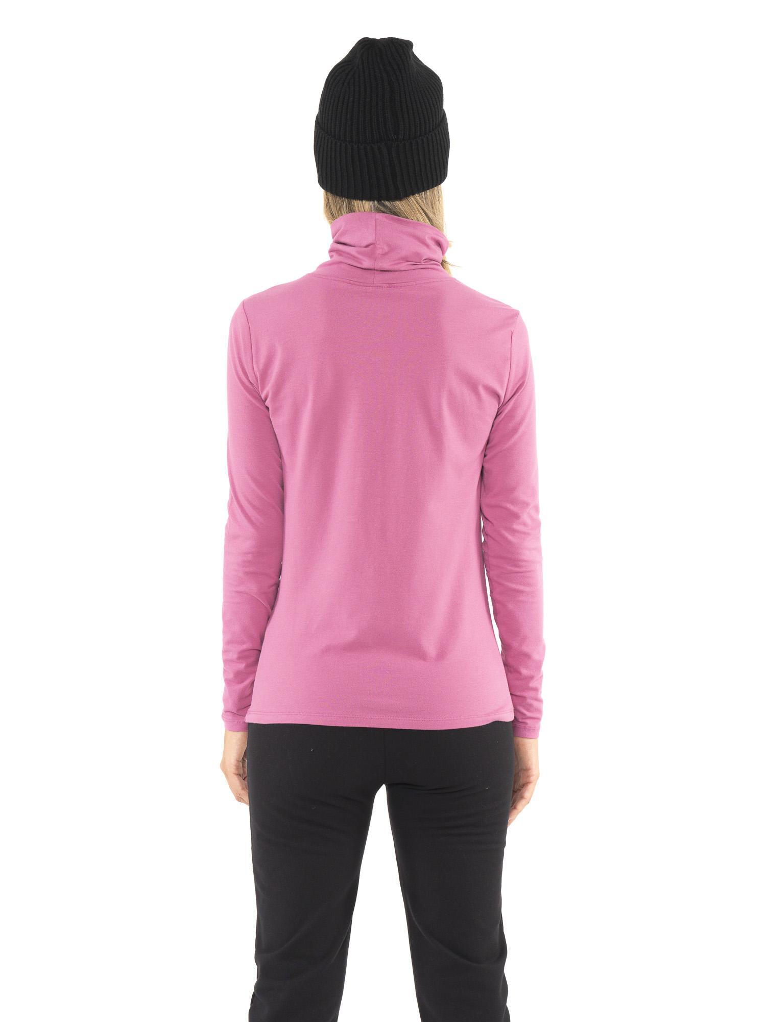 Camiseta feminina de manga comprida com gola alta "Never Without" 4/7