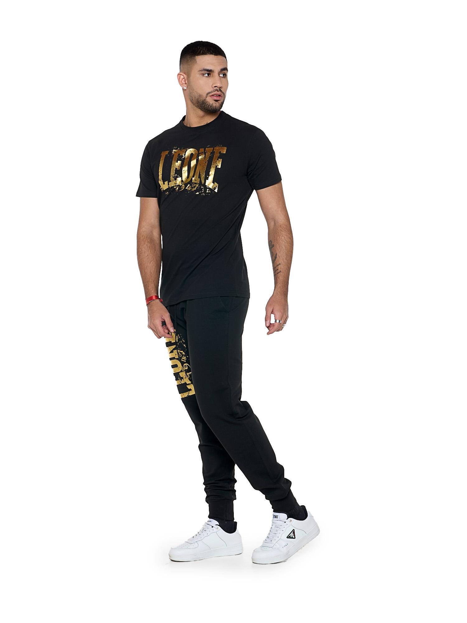 Camiseta de manga corta para hombre "Authentic Gold" con logo dorado 2/5