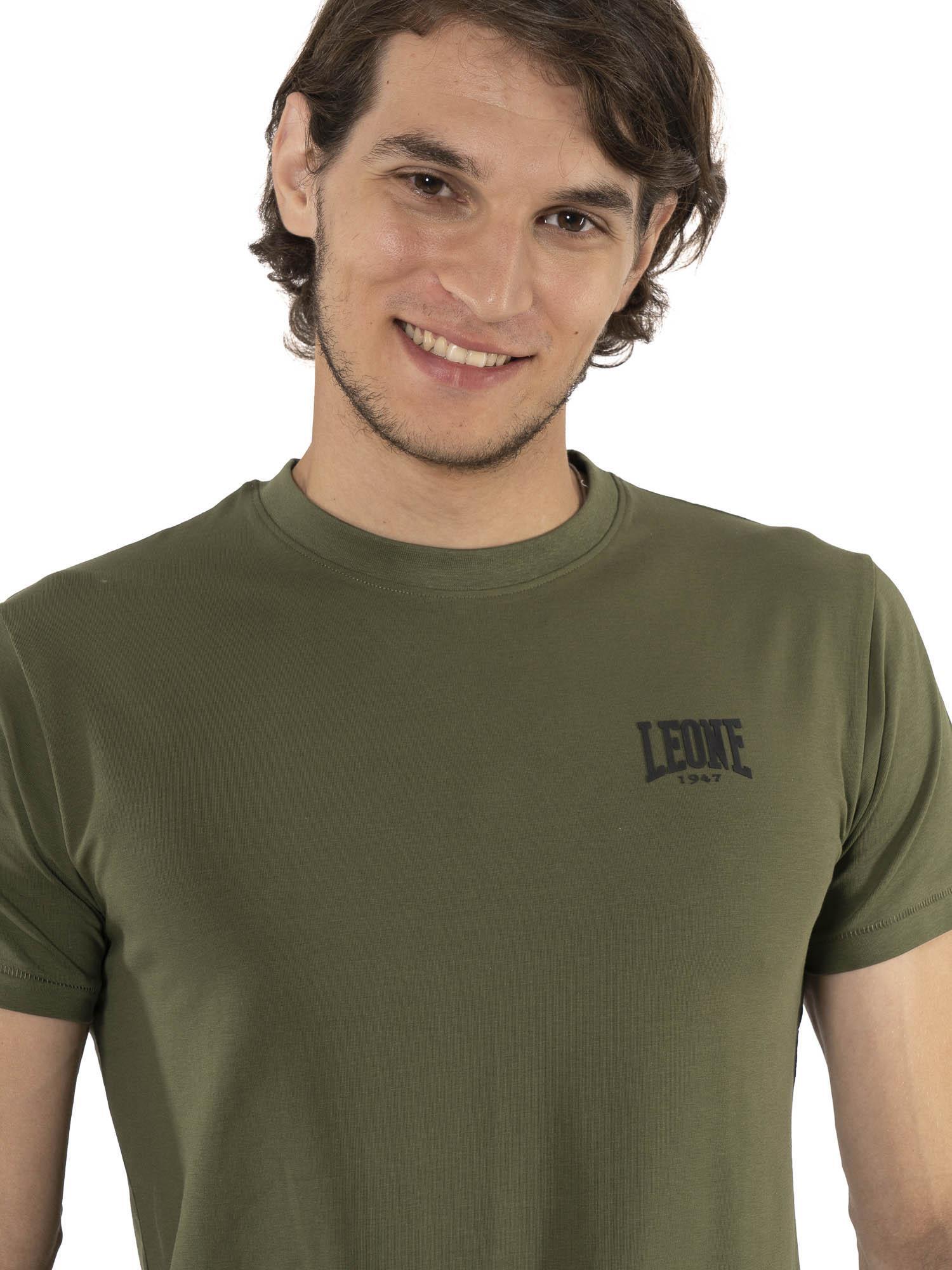 Heren T-shirt met korte mouwen van stretchkatoen met klein "Basic"-logo 5/7