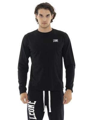 Herren-Langarm-T-Shirt mit kleinem Logo