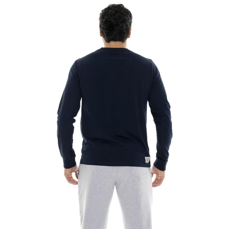 Tricou cu mânecă lungă și logo mic „Basic”