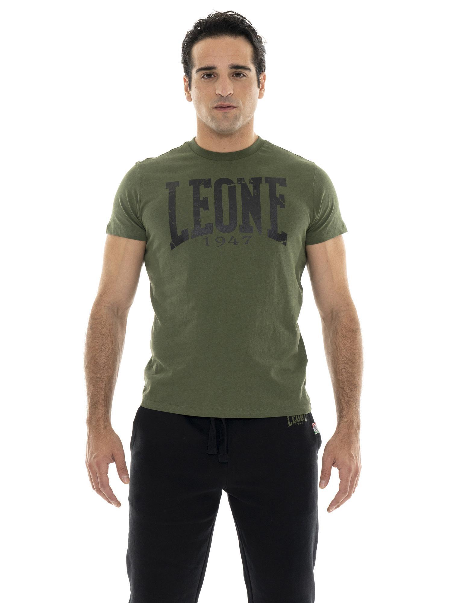 LEONE 1947 APPAREL T-shirt da uomo a maniche corte con stampa logo vintage "Iconic Vintage"