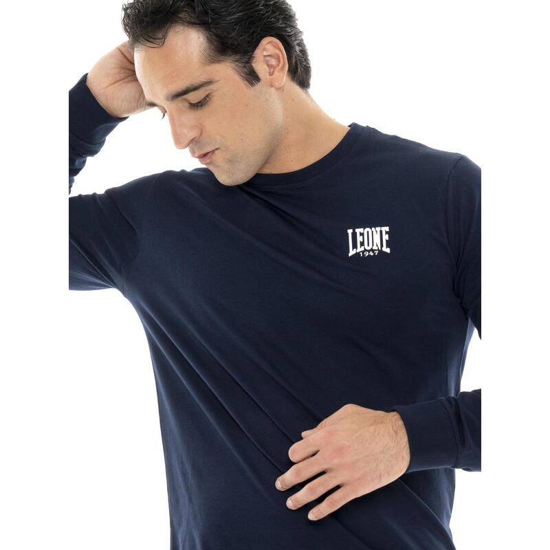 Tricou cu mânecă lungă și logo mic „Basic”