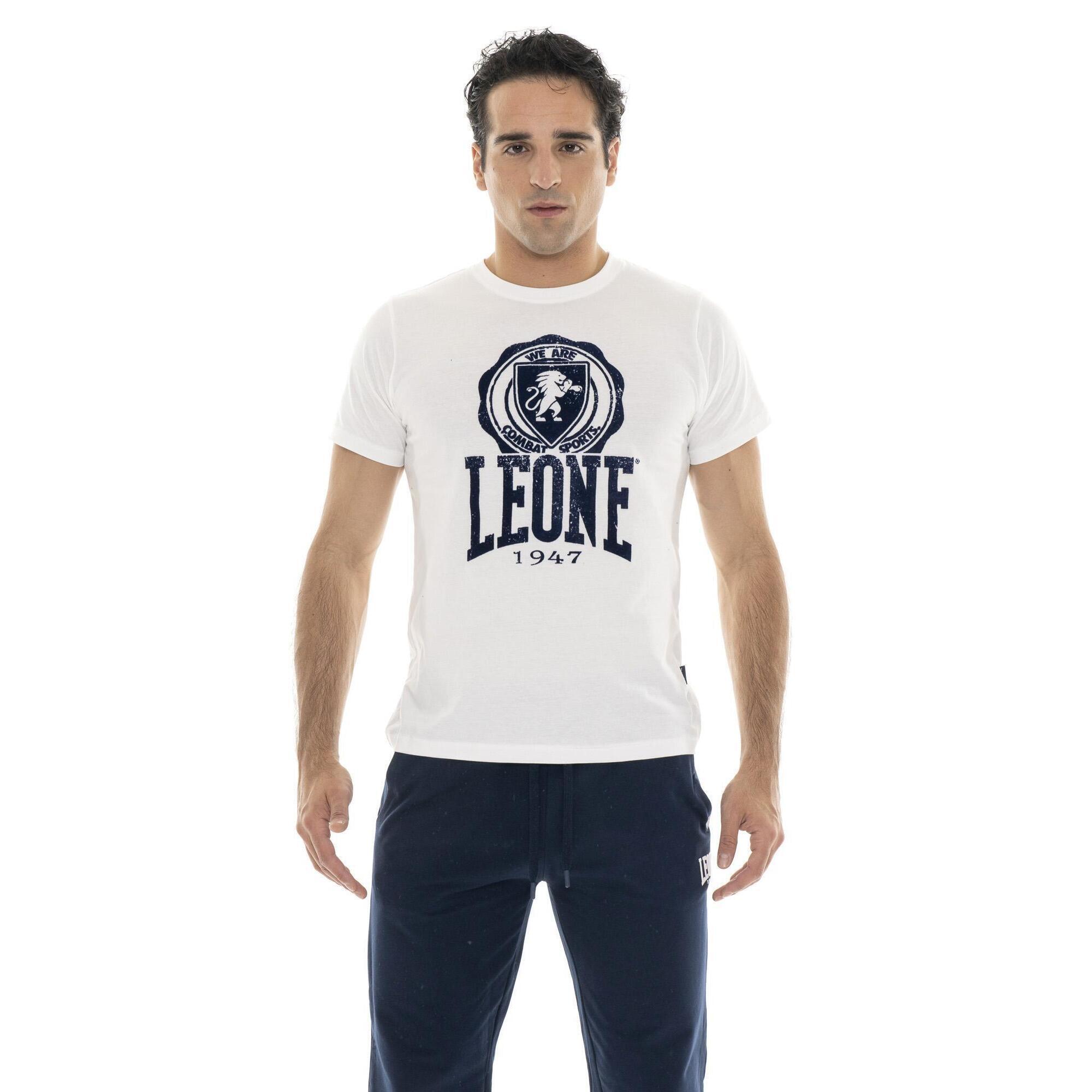 Leone 1947 Apparel - T-shirt Sans Manches En Jean Homme "indigo" - T-shirt Manches Courtes - Blanc - 52 2xl - Decathlon