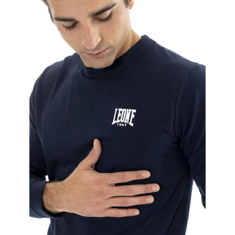 Tricou cu mânecă lungă și logo mic „Basic”