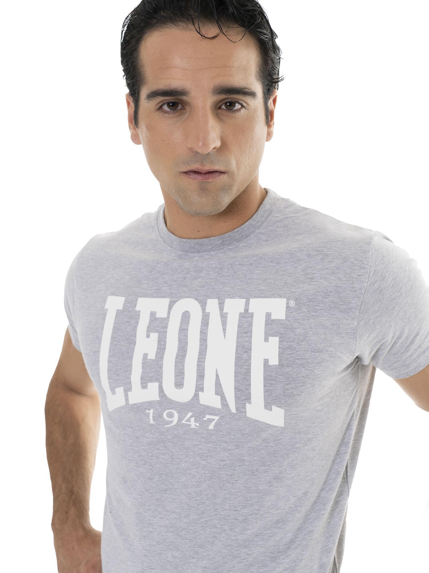 T-shirt manches courtes en coton stretch avec grand logo "Basic" 3/5