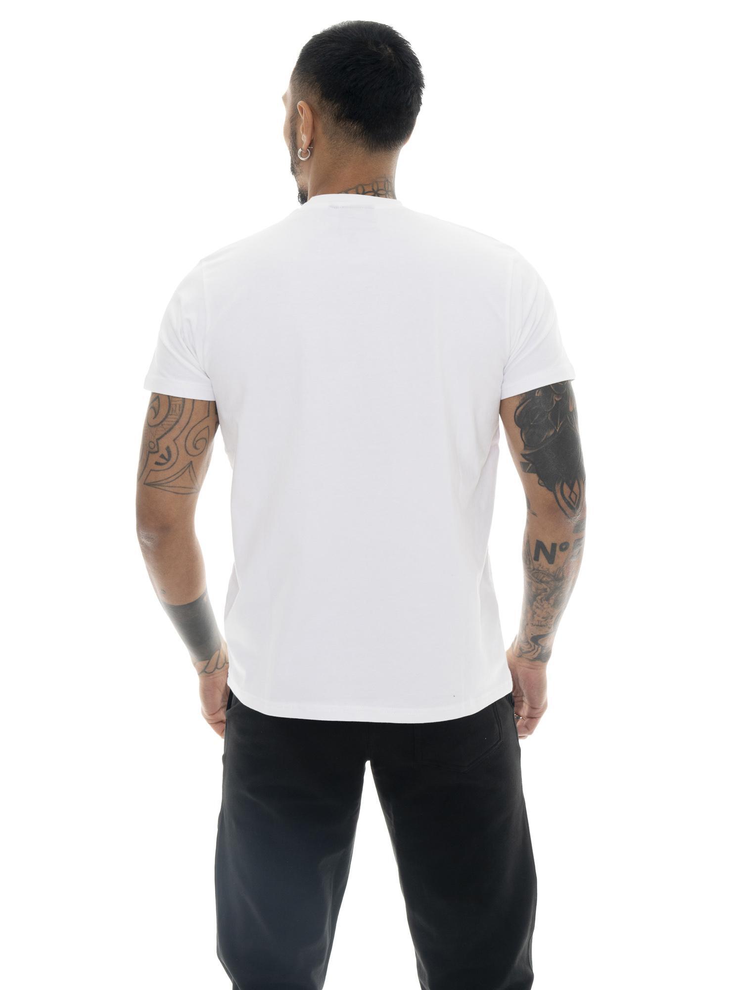 Camiseta de manga corta para hombre "Authentic Gold" con logo dorado 4/6