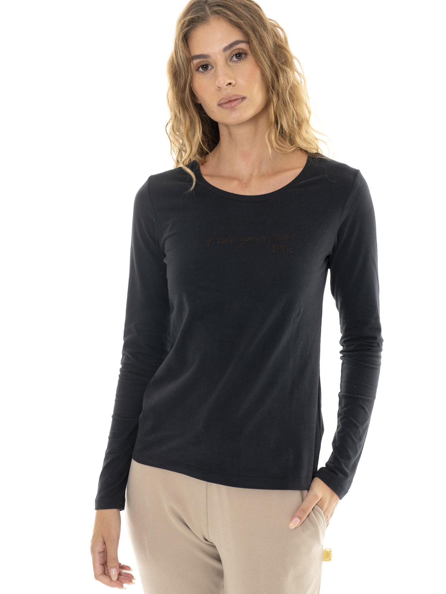T-shirt feminina de manga comprida "relaxada" 5/7