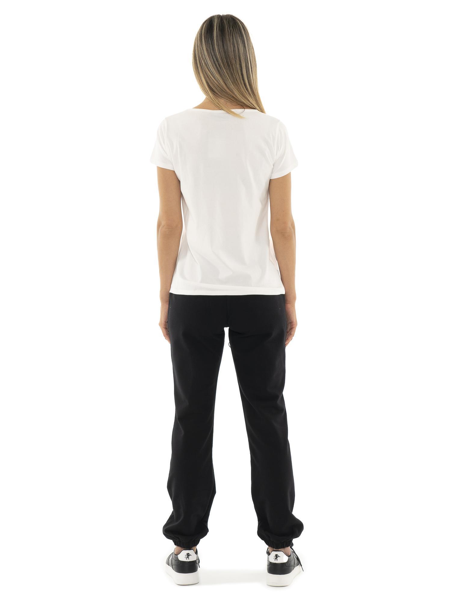 Camiseta de manga corta para mujer con logo grande "Plata" 4/7