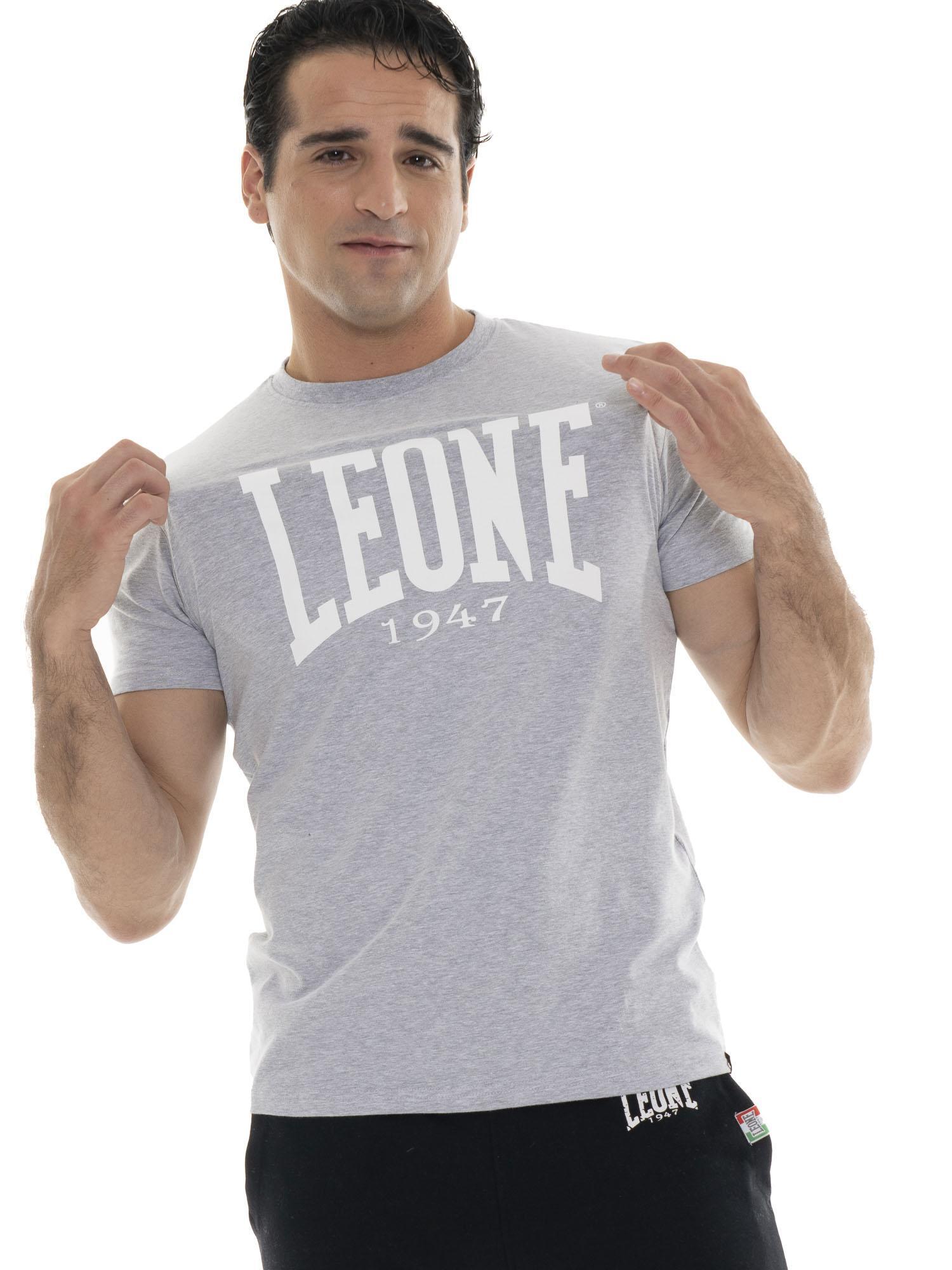 T-shirt manches courtes en coton stretch avec grand logo "Basic" 5/5