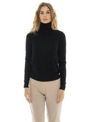 T-shirt Femme Col Roulé Côtelé "Pearl" à Manches Longues