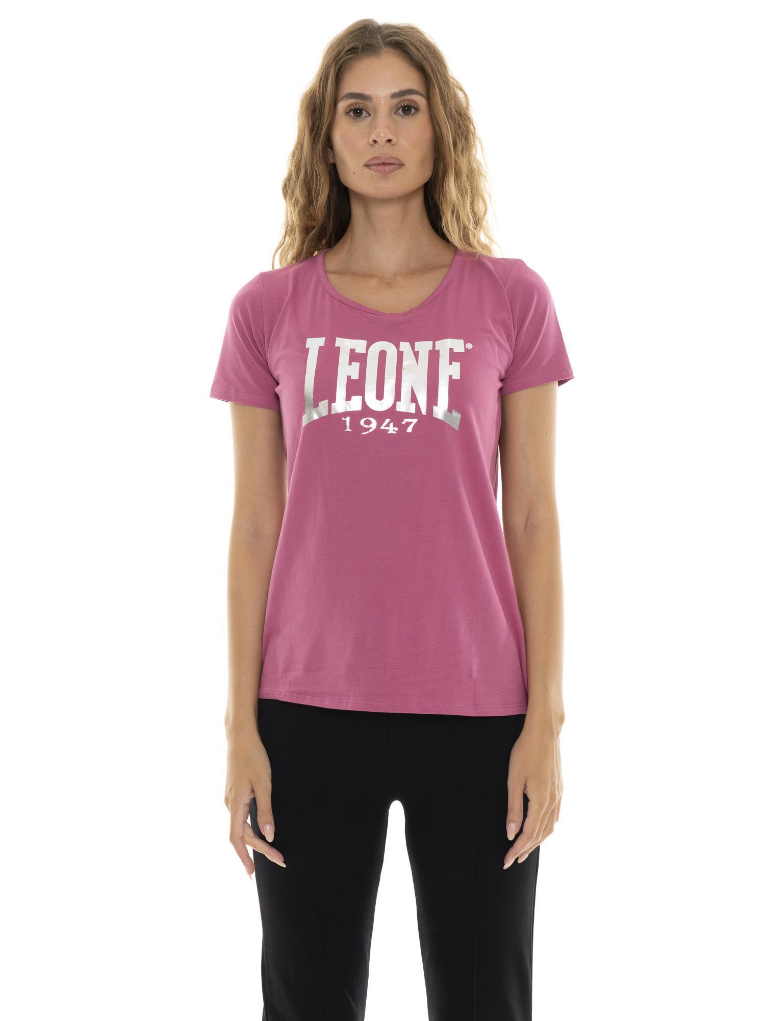 Tricou cu mânecă scurtă pentru femei cu logo mare „Argintiu”