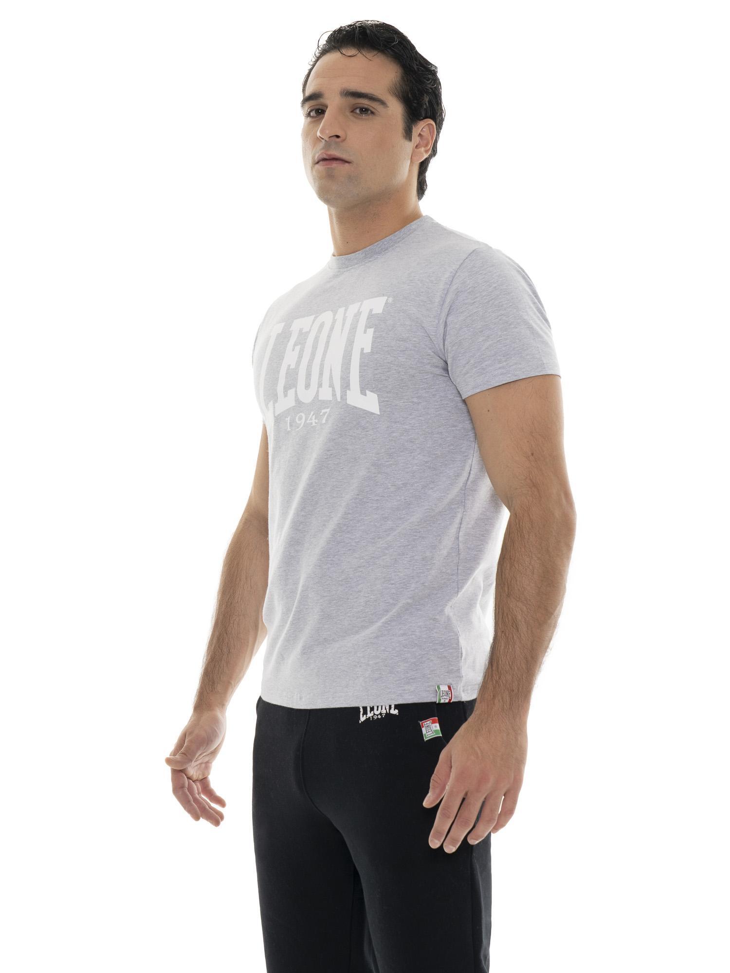 T-shirt manches courtes en coton stretch avec grand logo "Basic" 2/5