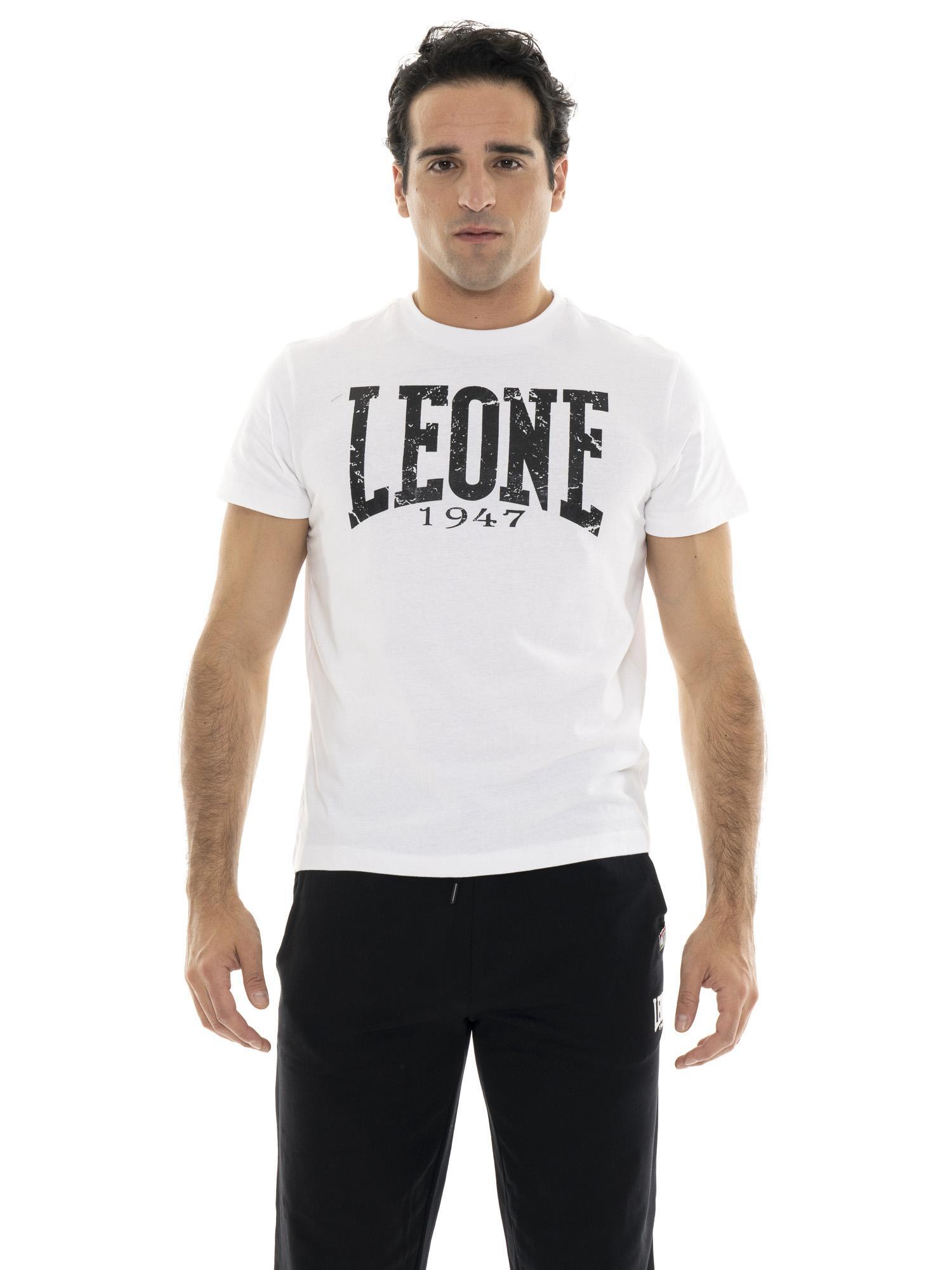 LEONE 1947 APPAREL T-shirt da uomo a maniche corte con stampa logo vintage "Iconic Vintage"