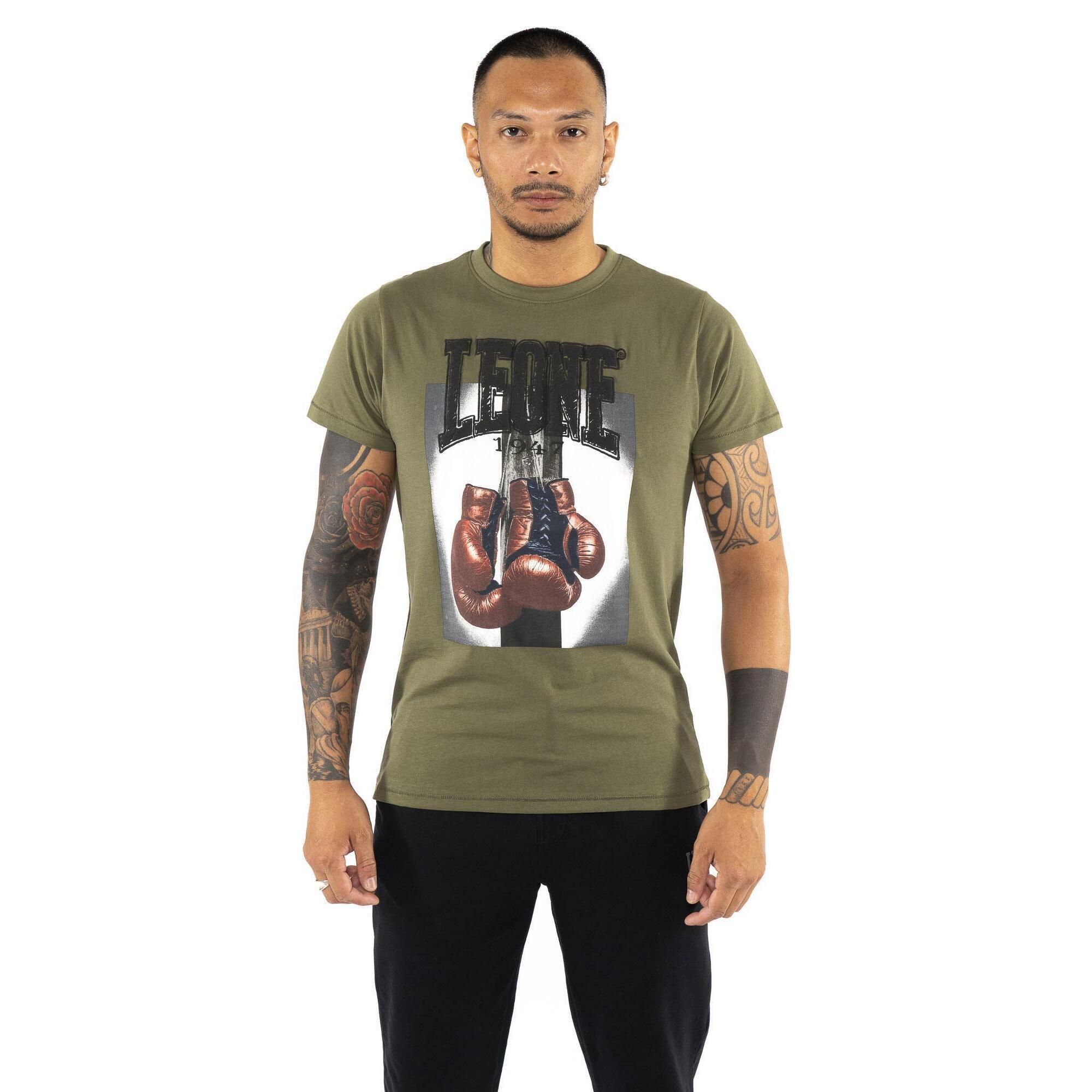 Leone 1947 Apparel - T-shirt Homme Manches Courtes Avec Imprimé Gants "celebrated" - T-shirt Manches Courtes - Vert - 40 M - Decathlon