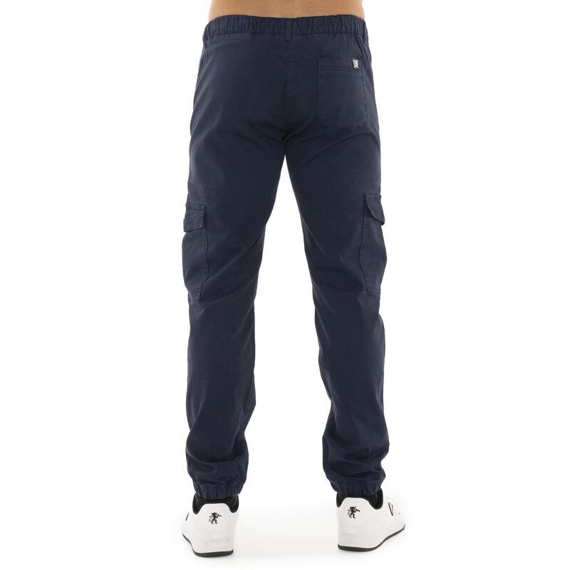 Pantaloni cargo bărbătești Leone 1947 Soft Basic cu buzunare și manșete elastice