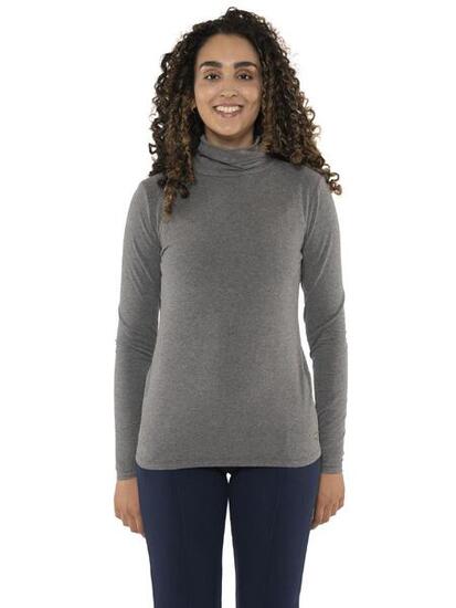 „Never Without“ Damen-Rollkragen-Langarm-T-Shirt
