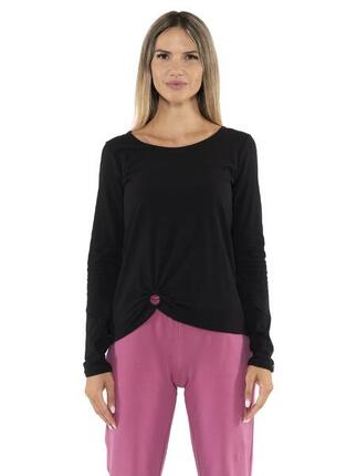 Damen-Langarm-T-Shirt Black Ring