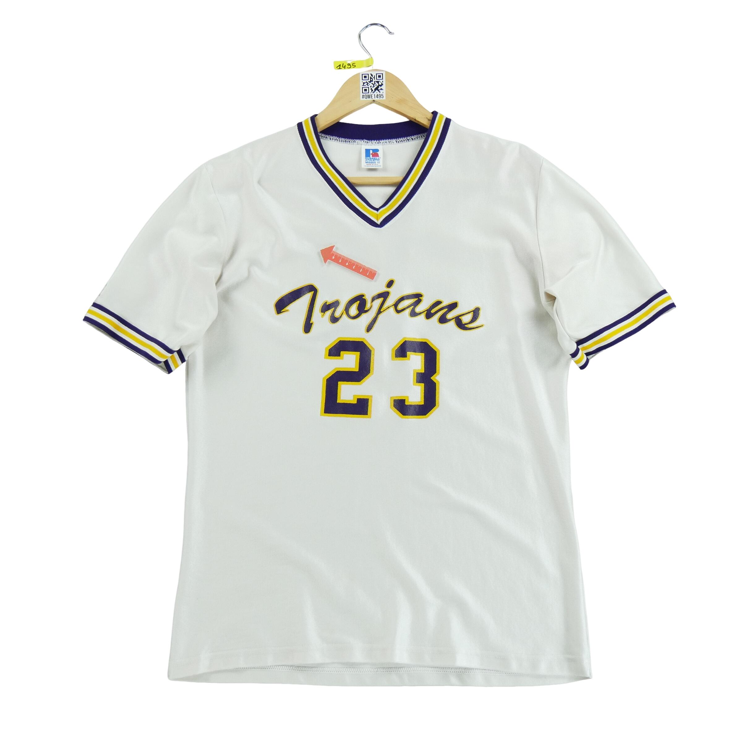 Seconda Mano - Maglia da uomo Made in USA Trojans Y2K - Stato buono 5/7