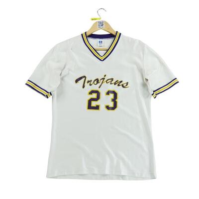 Tweedehands - heren jersey gemaakt in de vs trojans y2k - goede staat