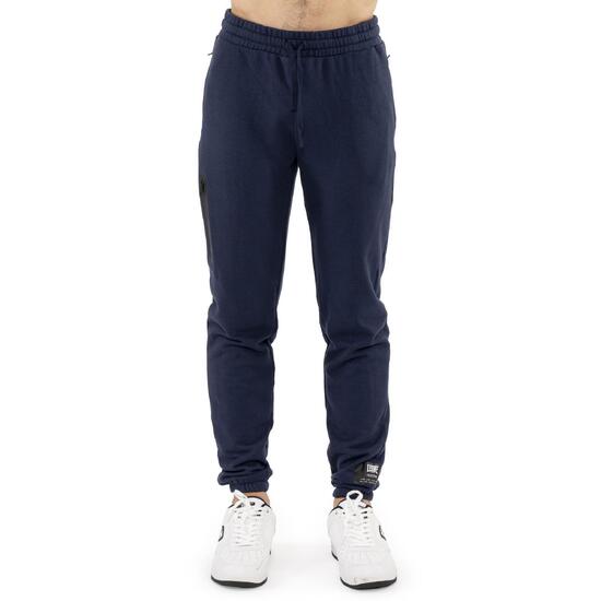 Spodnie dresowe z bawełna z zamek błyskawiczny na co dzień